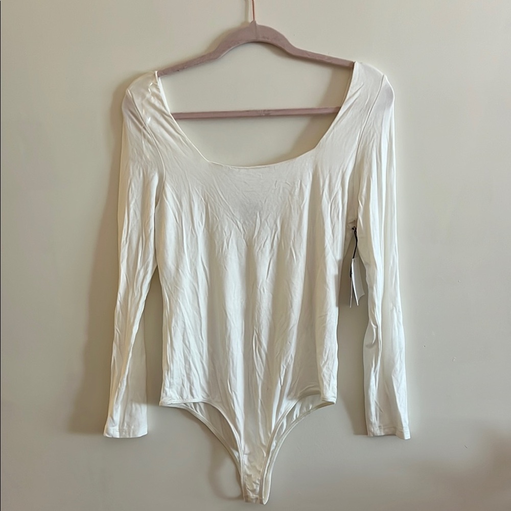 ORIGINALITY White Long Sleeve Bodysuit